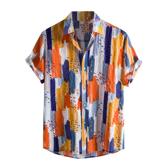 Casual Hawaiian Button Down Shirt - Wurlis