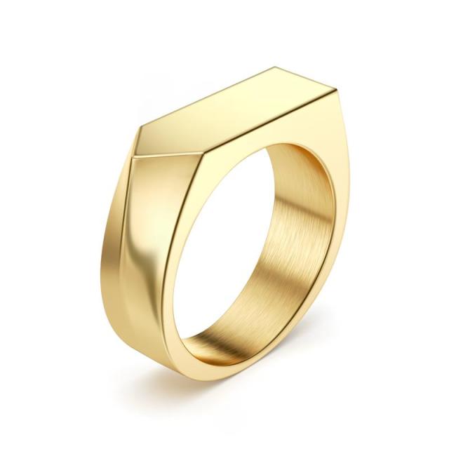 Smooth & Refined Stainless Steel Ring - Wurlis