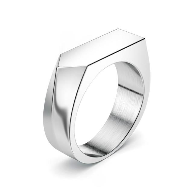 Smooth & Refined Stainless Steel Ring - Wurlis