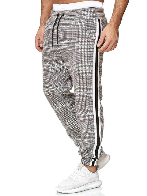 Plaid Casual Joggers - Wurlis