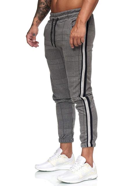 Plaid Casual Joggers - Wurlis