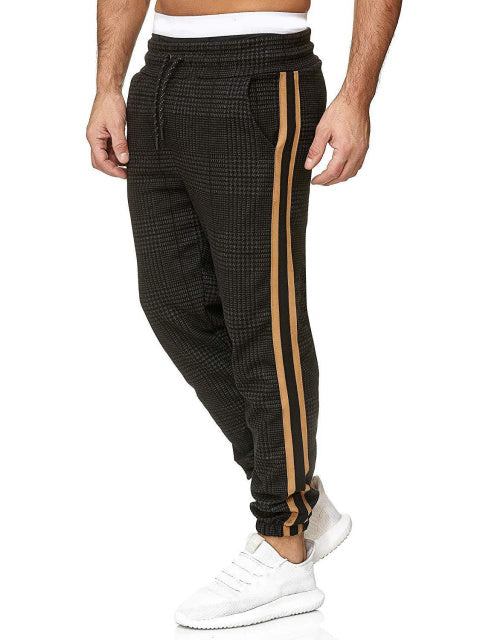 Plaid Casual Joggers - Wurlis