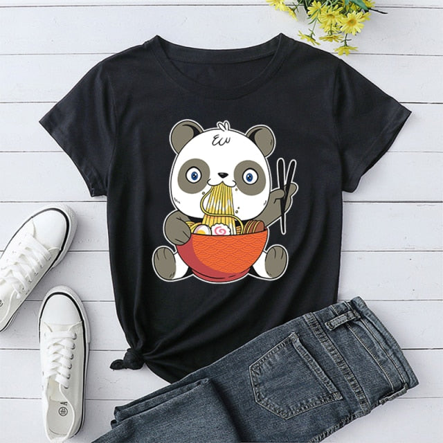 Graphic Panda Ramen Shirt - Wurlis