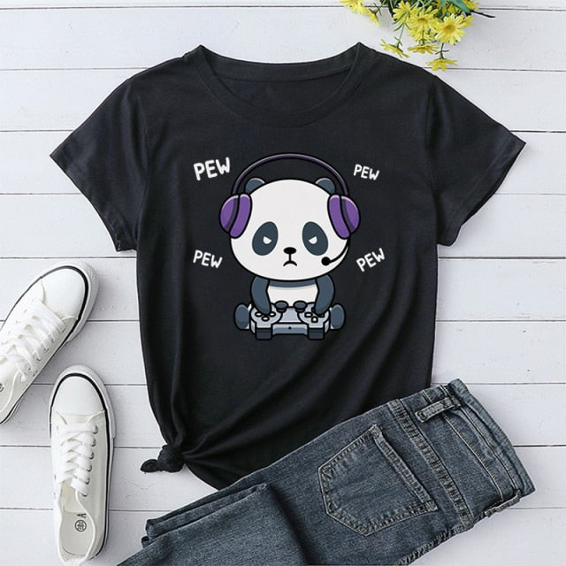 Graphic Panda Gaming Shirt - Wurlis