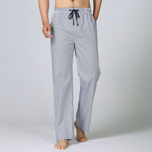 Plaid Cotton Pajama Pants - Wurlis