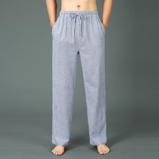 Plaid Cotton Pajama Pants - Wurlis