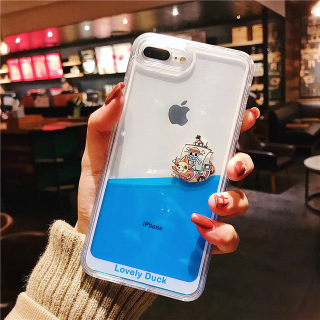 One Piece Liquid Iphone Case - Wurlis